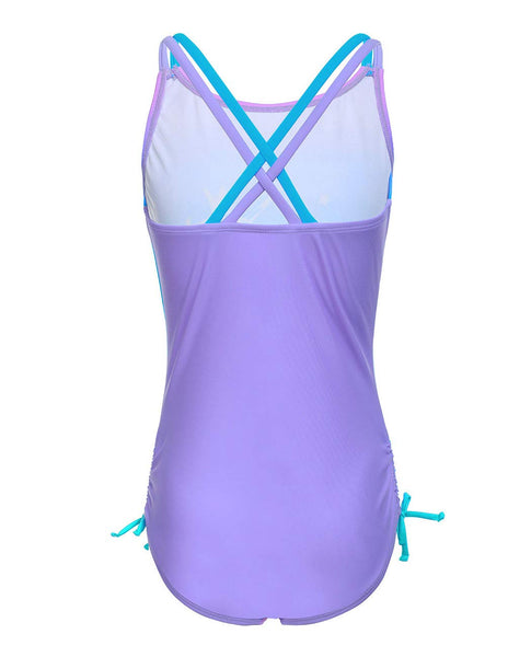 swimming costume purple back