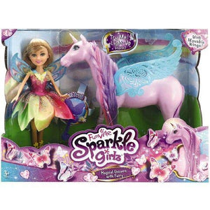 Sparkle Girlz Magical Unicorn With Fairy