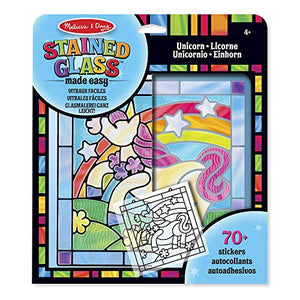 Melissa & Doug Stained Glass Kit | Unicorn Arts & Crafts | 3+ | Gift For Boy Or Girl