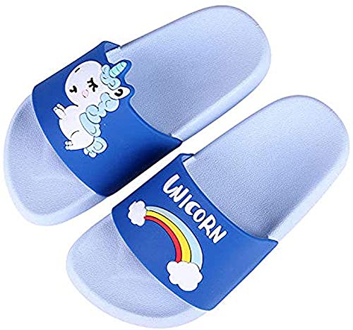 Cute Unicorn Sliders | Blue | Outdoors Beach Shoes 
