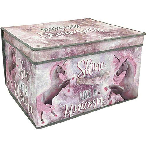 Unicorn Design Large Collapsible Jumbo Storage Box