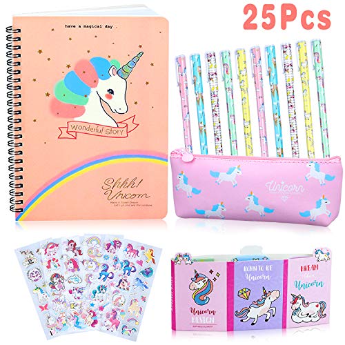 Unicorn Stationery Set for Girls | 25 Pieces |  Perfect For School