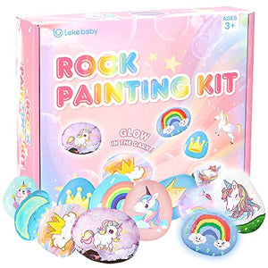 Unicorn Rock Painting Kit | Unicorn Arts & Crafts For Kids | Age 3+ Years Old | Lekebaby