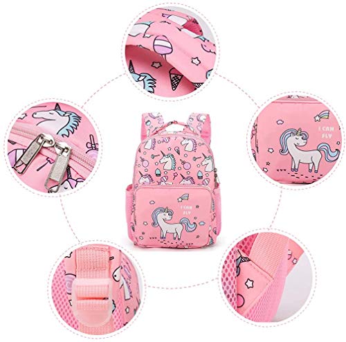 Girls Pink Unicorn Backpack 