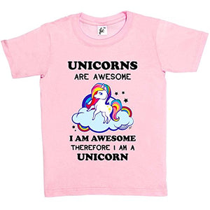 Unicorns are awesome girls t-shirt