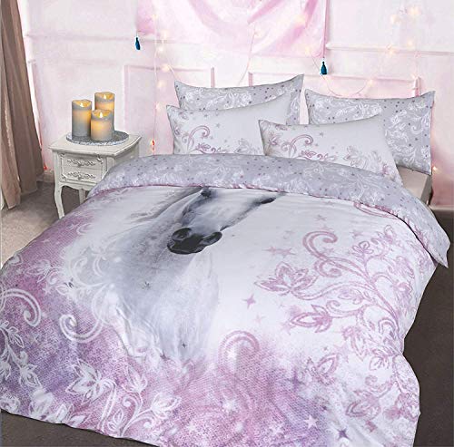 Unicorn Design | Photographic Print Duvet Cover (Pretty Unicorn Double)