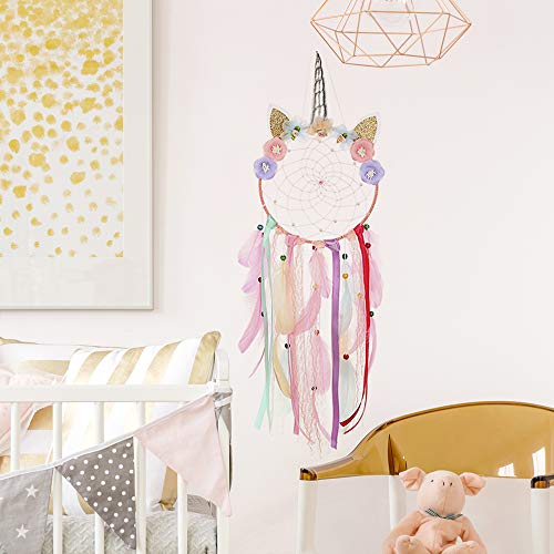 Unicorn Dreamcatcher For Girls Bedroom | Wall Hanging 