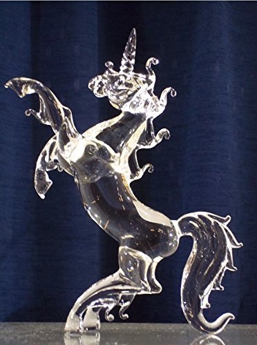 Glass Unicorn Figurine Ornament 