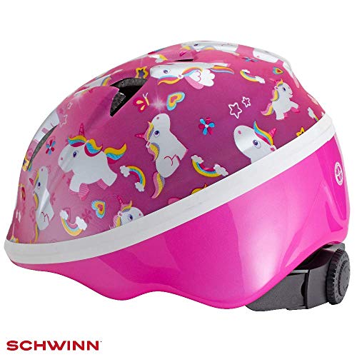 Pink unicorn safety protective bike helmet