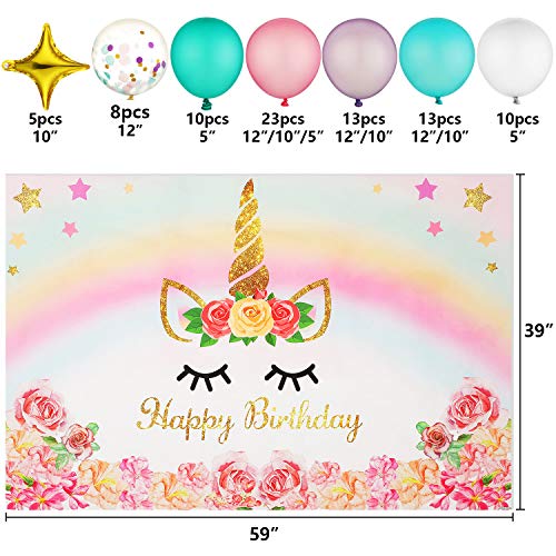 Assorted Balloon Kit | Unicorn Design 