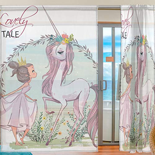 Unicorn Bedroom Curtain Kids 