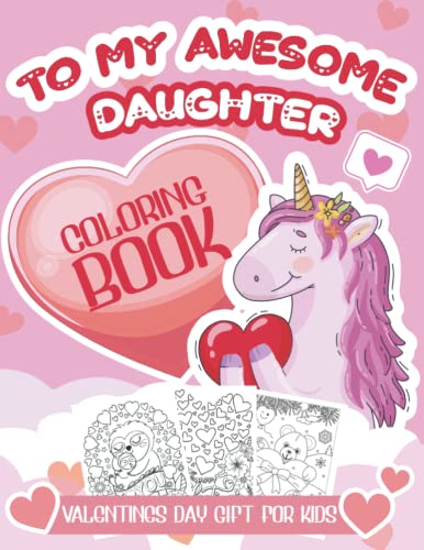 Unicorn Valentines Day Gifts For Kids | Colouring Book & Valentines Crafts