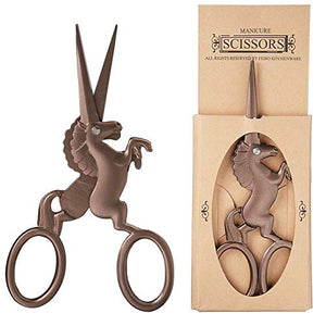 Unicorn Embroidery Needlework Scissors | 4.5 Inch Stainless Steel | SUNNYCLUE