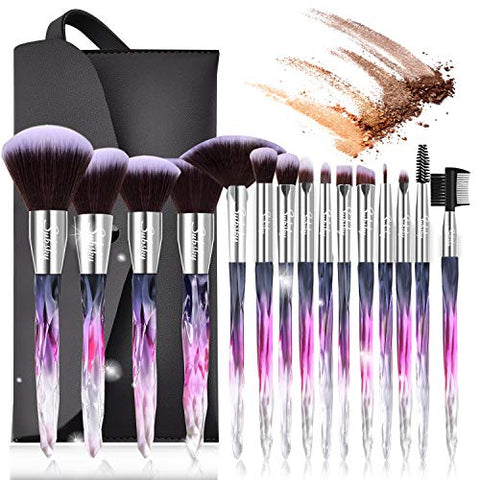 15 PCs Unicorn Makeup Brushes Set | Gift 