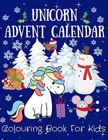 Unicorn Advent Calendar: Colouring Book For Kids | Unicorn Gift