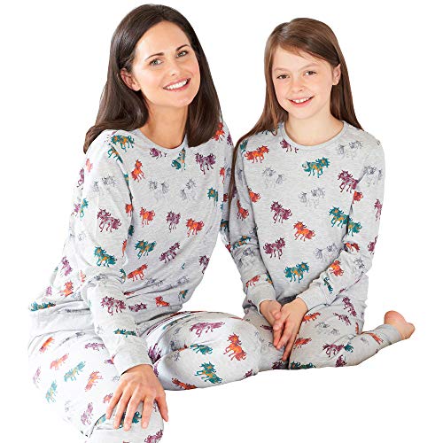 Matching Mother & Daughter Unicorn Pyjamas