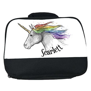 personalised unicorn lunch bag box