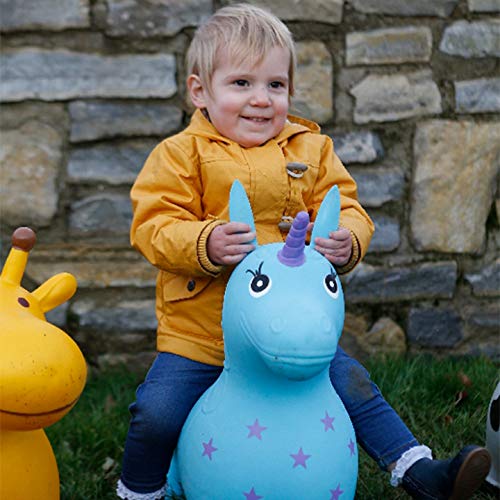 Ride on Unicorn Garden Toy Kids Boys Turquoise 