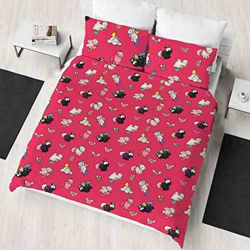 Pink Unicorn Funny Double Duvet Cover