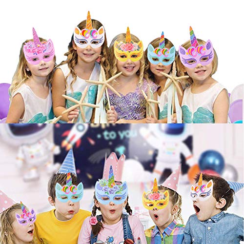 Kids Unicorn Face Mask Fancy Dress