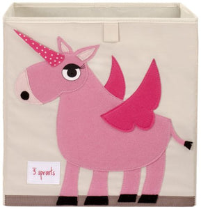 Pink Unicorn Storage Box for Toys 