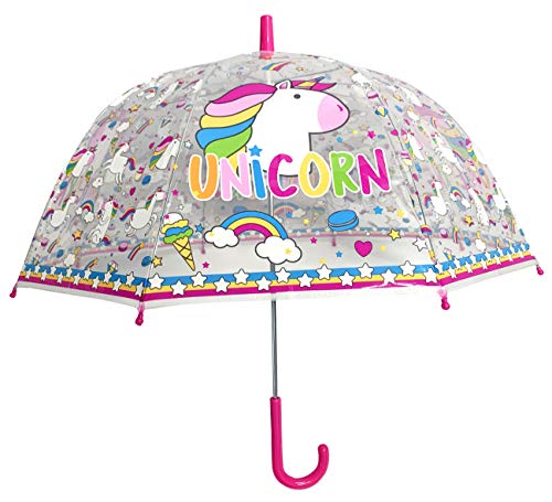 Multi Coloured Unicorn Umbrella 