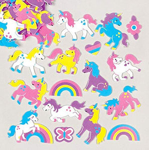 Baker Ross Rainbow Unicorn Foam Stickers (Pack of 120) Arts and Crafts
