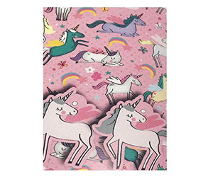 Kids Girls Unicorn Rainbow Gift WRAP Paper 2 Sheets & 2 Gift Tags Size 50 x 70CM…