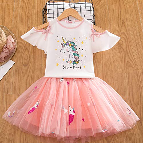 Girls Unicorn Tulle Dress Believe In Magic Girls Unicorn Dress T