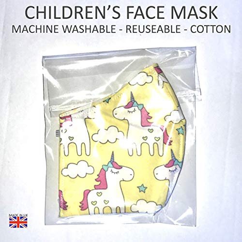 Childrens Face Covering Unicorn Design 