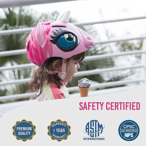 Unicorn Kids Bike Helmet | 3D Unicorn Design 