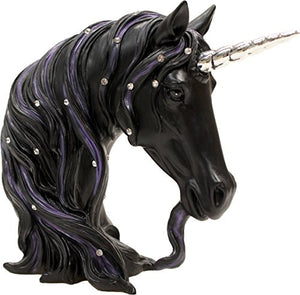 Nemesis Now Unicorn Black Jewelled Pegasus Bust Fantasy Legends Jewelled Midnight