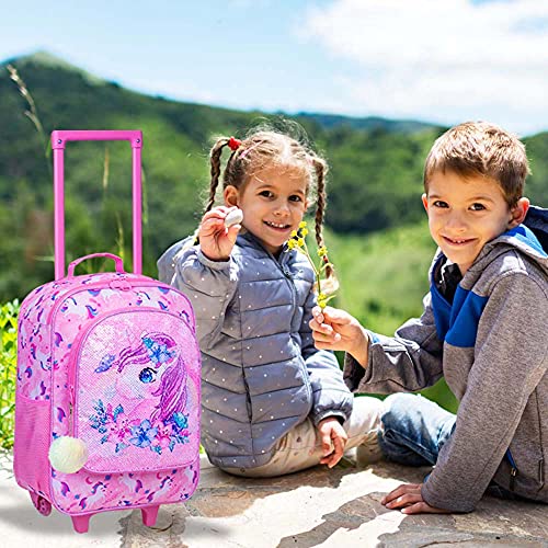 Unicorn Suitcase For Girls | Pink 