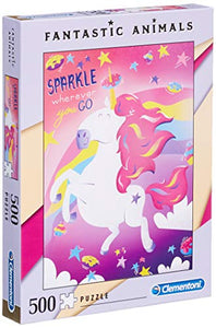 Unicorn sparkle puzzle for kids