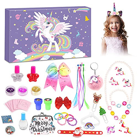 Unicorn Advent Calendar 2021 | 24 Unique Unicorn Gifts | Jewellery & Hair Gifts