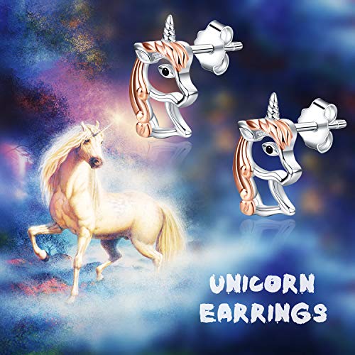 Beautiful Unicorn Stud Earrings 