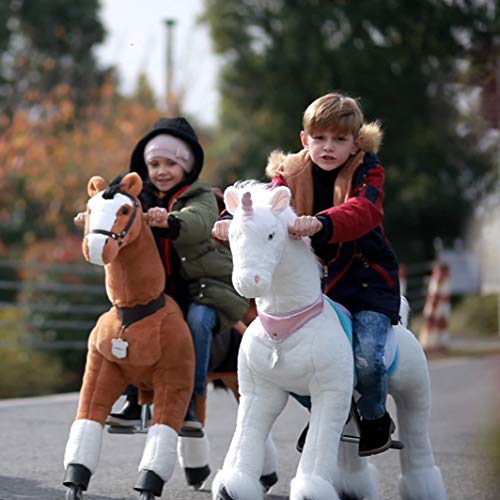 Action Pony - Large Mechanical Unicorn Toy, Ride on Bounce up and down and Move (6+ Years)