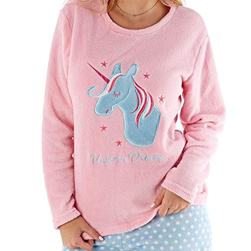 Unicorn Pyjamas Set Pink Blue Womens