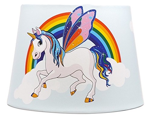 Pegasus Unicorn Rainbow Lampshade Light Shade White 
