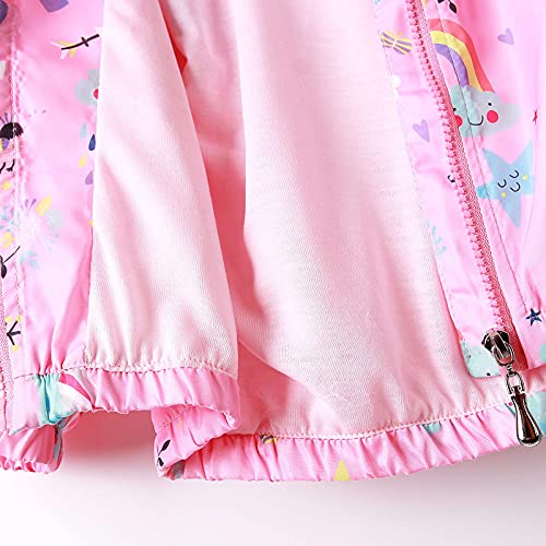 Unicorn Pattern Raincoat | Pink