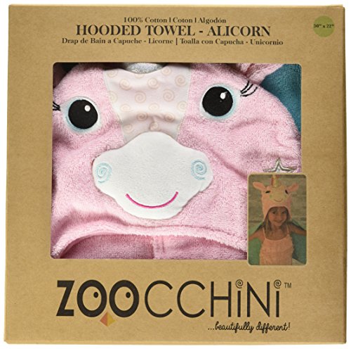 Allie The Unicorn | Kids Hooded Towel | 100 Percent Cotton