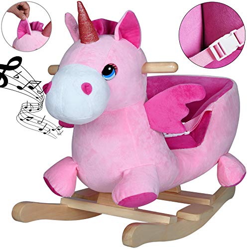 Musical Unicorn Rocker | Pink | Soft Plush Toy 