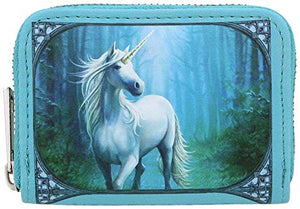 Anne Stokes Coin Purse |  Forest Unicorn | Blue 