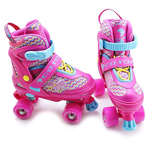 Kids Adjustable Quad Roller Skates | Unicorn Pink | 4 Wheeled