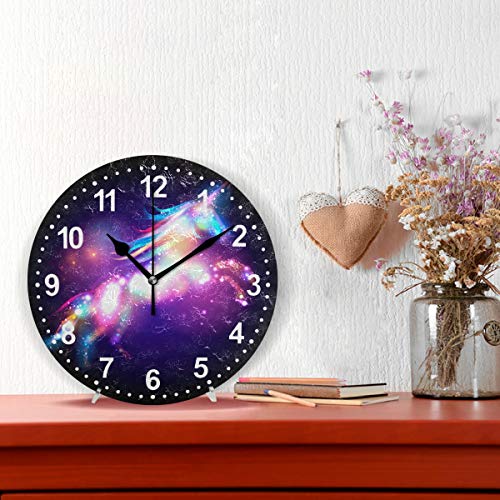 Purple Magical Unicorn Wall Clock 