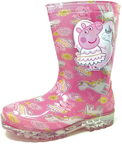 Girls Peppa Pig Pink Wellington Boots 