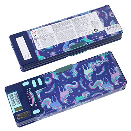 Smiggle Unicorn Pencil Case With Calculator 