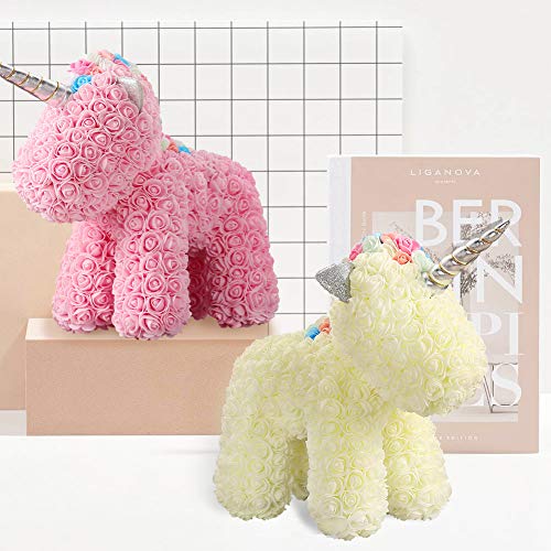 Unicorn Covered In Roses | White, Pink 