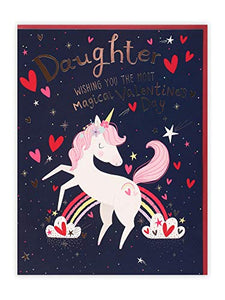 Unicorn Rainbow Daughter Valentine's Day Card | Clintons