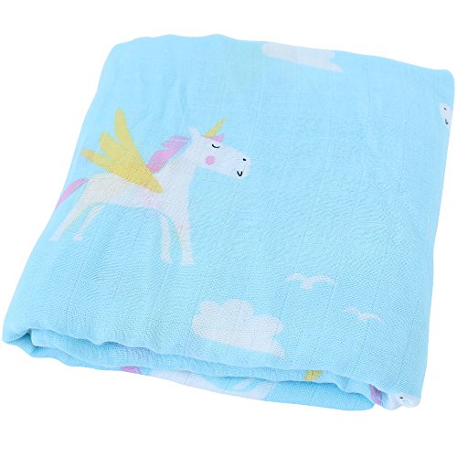 bamboo personalised unicorn blanket
